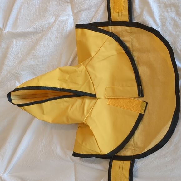 Small Yellow Reflective Dog Raincoat - Picture 4 of 10